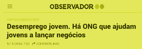 Artigo no Observador